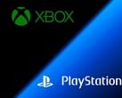 显示 Xbox 和 PlayStation 徽标的横幅（图片来源：Xbox Gaming、索尼 PlayStation）