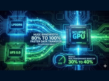 显示 GPU 性能改进的人工智能生成图像。(图片来源：Kaulenda on X）