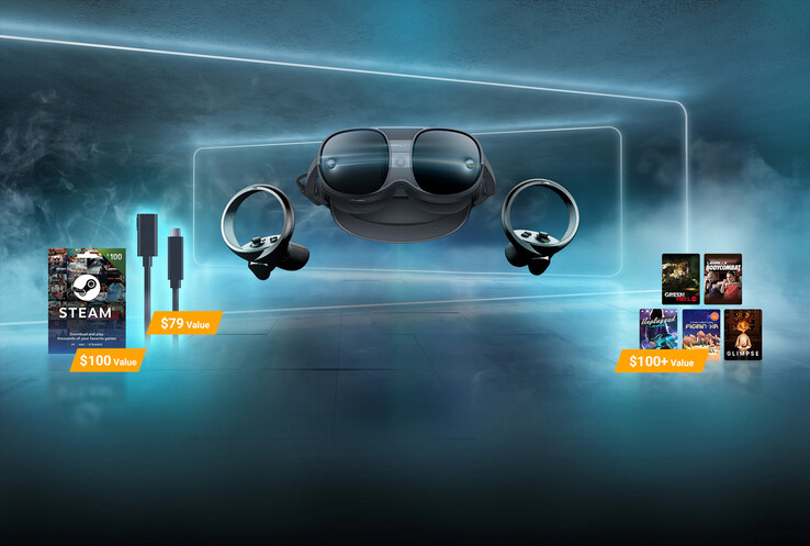 Vive 推出新款 XR Elite PC VR 套件。(来源：HTC）