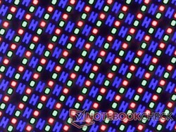 清晰的 RGB 子像素阵列