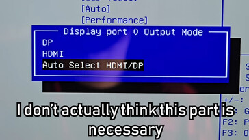 迷你 PC 上的混合端口 BIOS 选项（图片来源：Jon Bringus on YouTube）