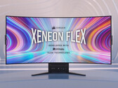 海盗船Xenon Flex 45WQHD240拥有世界上第一个可弯曲的OLED显示屏。(图片来源：Corsair)