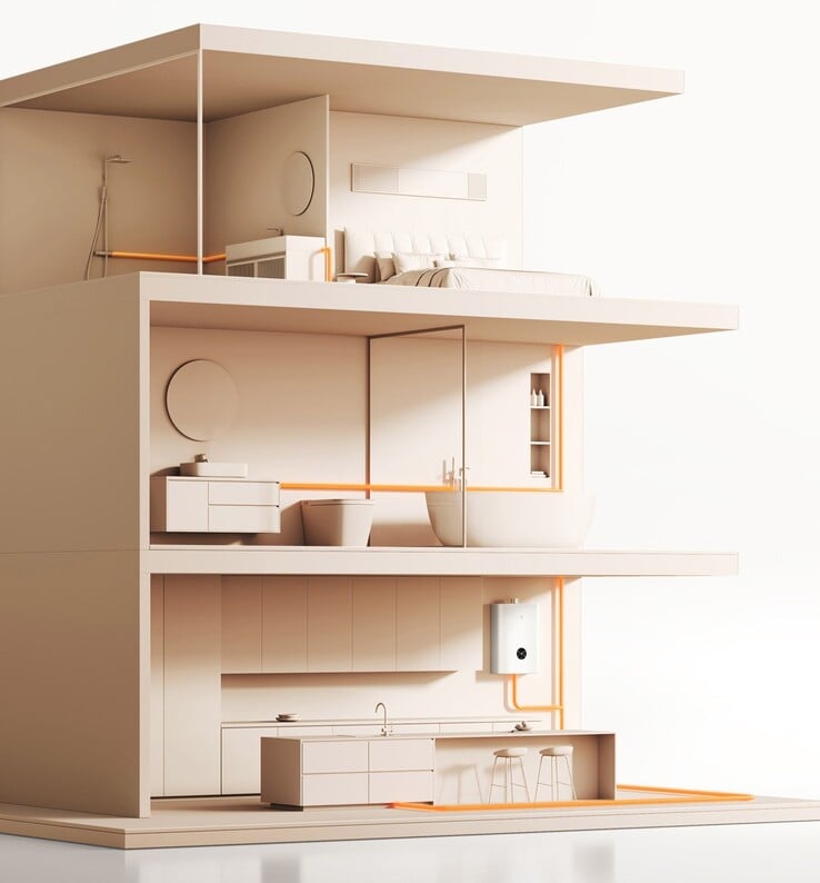 小米 67W GaN 三端口充电器套装。(图片来源：小米）