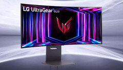 UltraGear OLED 34GS95QE 是 LG 将在 2024 年销售的几款曲面游戏显示器之一。(图片来源：LG）