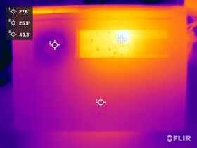 应力测试表面温度（底部）
