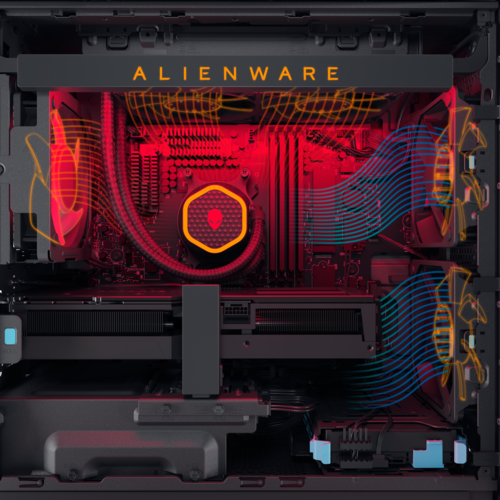 Alienware Aurora R15侧板透明（图片来自戴尔）