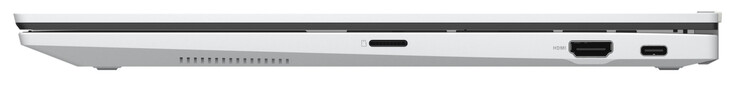 右侧：存储卡读卡器（microSD），HDMI，USB 3.2 Gen 2（Type-C；Power Delivery，DisplayPort）。
