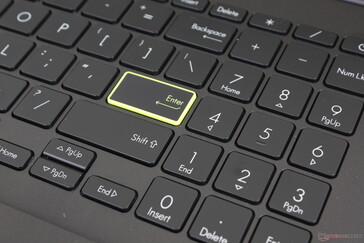 彩色的回车键是在2020年VivoBook机型上首次推出的表面功能