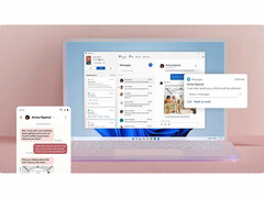 展示 Windows 11 Phone Link 功能的截图。(图片来源：微软）