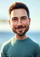 使用 Portrait Studio AI 在 "3D 卡通 "模式下生成的图像。