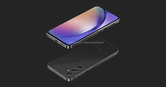 Galaxy A55&quot; 效果图。(来源：OnLeaks x MySmartPrice）