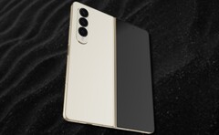 据报道,与Z Fold4相比,Galaxy Z Fold5将是无皱的。(图片来源:三星和Unsplash - 编辑)