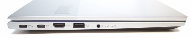 2个USB Type C与PowerDelivery和DisplayPort；HDMI，USB Type A（3.2 Gen 1）；3.5毫米耳机