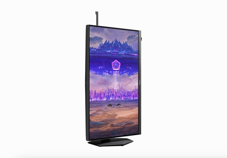 AOC Agon Pro 显示器还可以旋转 90°。
