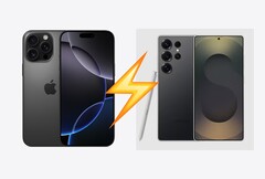 在 PhoneBuff 的速度测试中，三星Galaxy S25 Ultra 给 iPhone 16 Pro Max 带来了惊喜。(图片来源：Apple ，三星，已编辑）