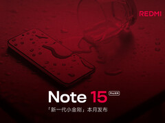 小米公司新推出的一款Redmi Note 15 Pro 智能手机正面朝上，露出平面显示屏。(图片来源：Xiaomi - 已编辑）