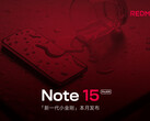 小米公司新推出的一款Redmi Note 15 Pro 智能手机正面朝上，露出平面显示屏。(图片来源：Xiaomi - 已编辑）