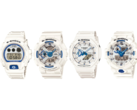 从左到右依次为卡西欧 G-Shock DW-6900HDS-7D、GA-110HDS-7A、GA-2100HDS-7A 和 GA-700HDS-7A。(图片来源：@morgan_gshock on Instagram）