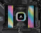 主板中显示的 Corsair Vengeance RGB Pro SL DDR4 内存（图片来源：Corsair）