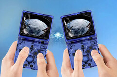 Anbernic 在发布 RG35XX SP 时大量采用了任天堂的经典色彩。(图片来源：Anbernic）