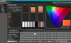 校准前的ColorChecker