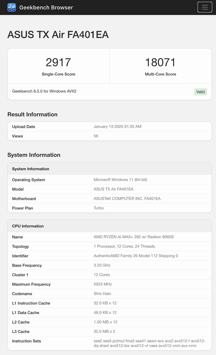 (图片来源：Geekbench）