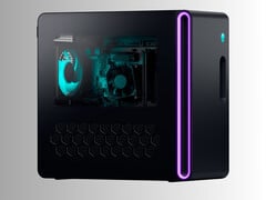 Alienware Aurora 游戏电脑左侧（图片来源：戴尔）