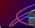 显示带设置面板的 Oreon 10 实时 Linux 桌面 