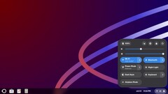 显示带设置面板的 Oreon 10 实时 Linux 桌面 