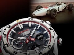 卡西欧 Edifice x Honda ECB-2300HR-1A 手表(如图)将在全球发布。(图片来源:卡西欧)