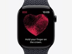 Apple 带心电图监测功能的手表。(图片来源： )Apple