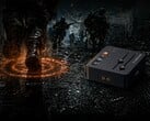 展示 StepSense 技术的 Fosi Audio C3 游戏声卡艺术效果图。