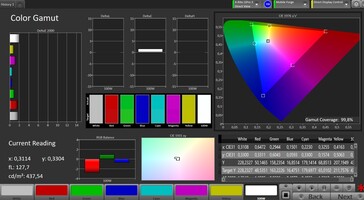 色彩空间（色彩空间：sRGB；色彩配置文件：自然）。