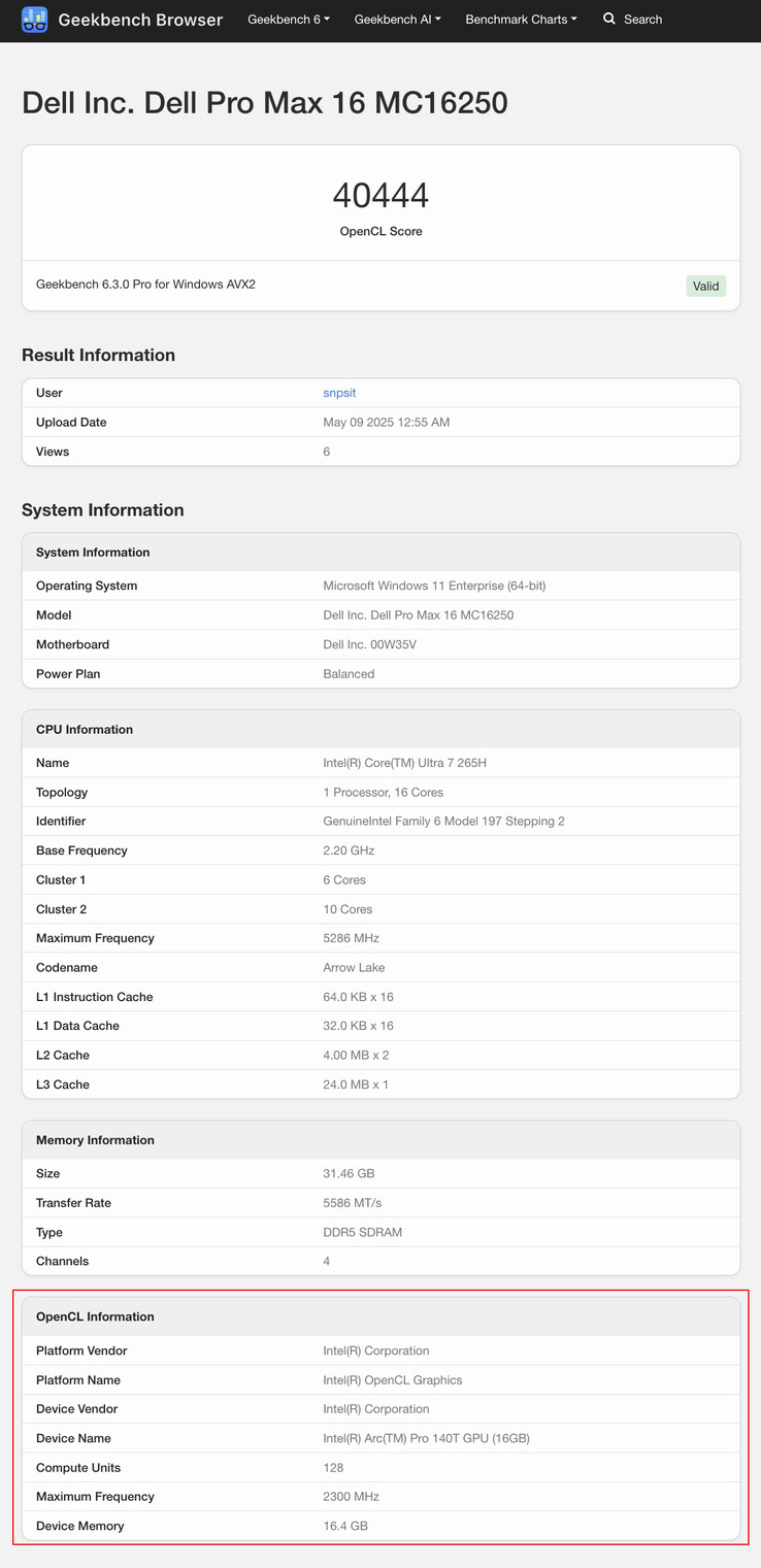 (图片来源：Geekbench - 已编辑）