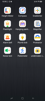 我们还提供数字罗盘等工具，其中一些有点噱头，比如高度计。(图片来源：Sergey Tarasov - Notebookcheck）
