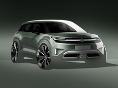 大众 ID.2X 的草图（上图）。(图片来源：大众汽车，Instagram）