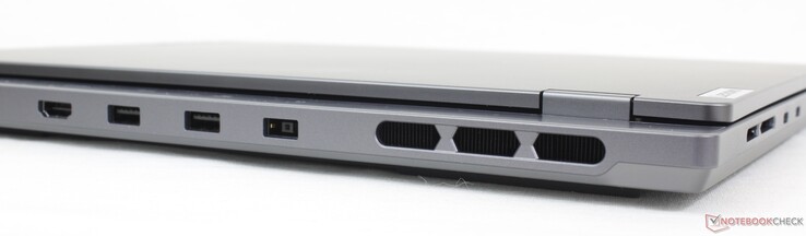 后部：HDMI 2.1、2x USB-A 3.2 Gen.2、交流适配器