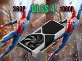Nvidia RTX 4060 在《蜘蛛侠 2》中使用 DLSS 4 从 360p 升频至 1080p 时达到 90 FPS。