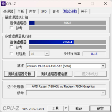 R7 8840U（图片来源：ITHome）