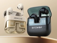BW-FYE17 将四个无线耳塞放在一个充电盒中（图片来源：BlitzWolf）