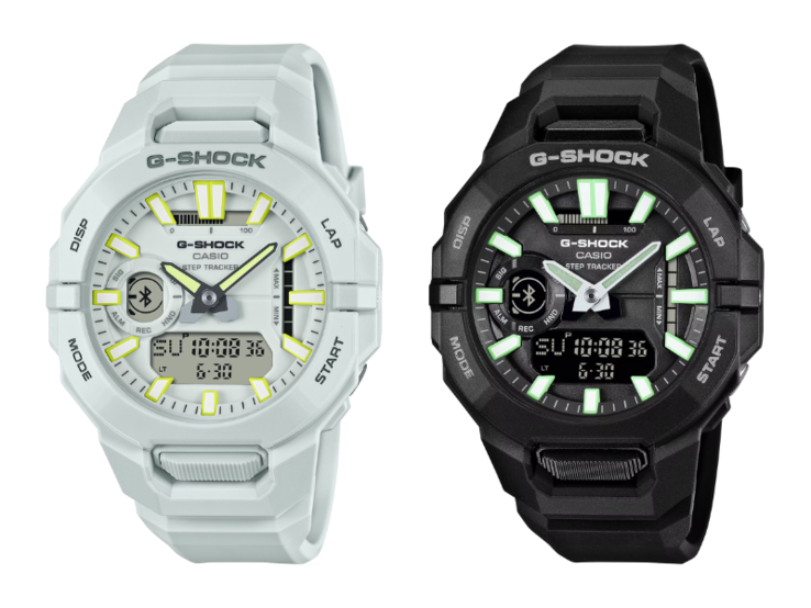 卡西欧 G-Shock GBA950-7A（左）和 GBA950-1A（右）。(图片来源：卡西欧）