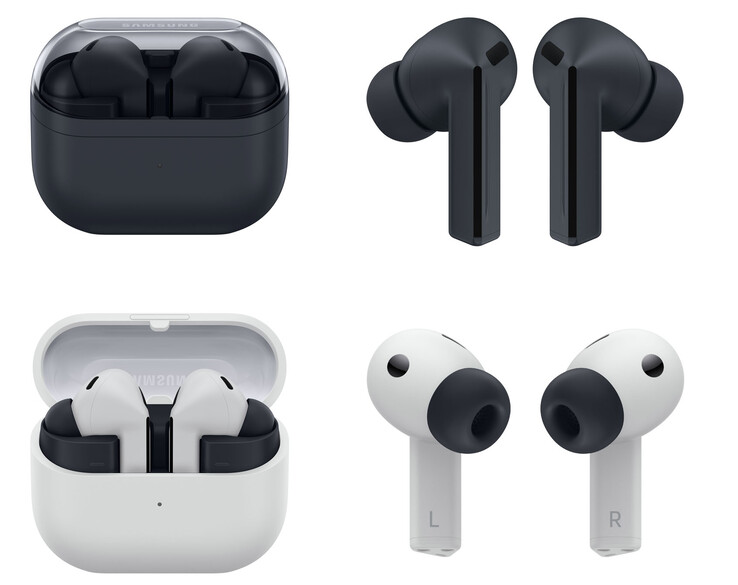 Galaxy Buds 3 FE 的设计和颜色选择（图片来源：三星）