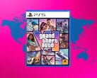 附带世界地图的《GTA 6》PS5游戏盒图