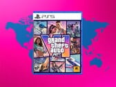 附带世界地图的《GTA 6》PS5游戏盒图