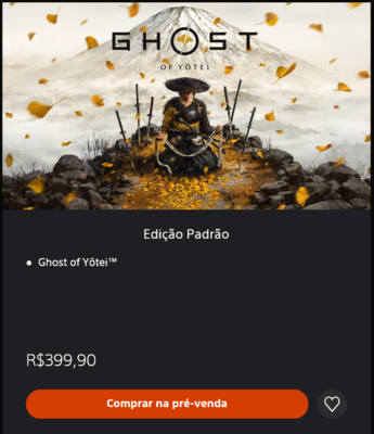 Ghost of Yotei》巴西 PS 商店售价（图片来源：截图，巴西 PlayStation 商店）