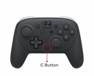 任天堂 Switch 2 Pro 控制器上有一个与 Joy-Con 2 类似的 C 按钮（图片来源：任天堂）