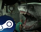 在《鲨鱼牙医》中，牙医使用角磨机代替钻头。(图片来源：Steam）