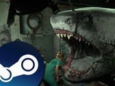 在《鲨鱼牙医》中，牙医使用角磨机代替钻头。(图片来源：Steam）