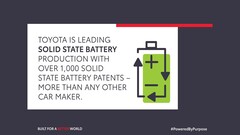 丰田公司拥有 5000 多项固态电动汽车电池专利（图片：丰田公司）