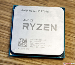 评测中的AMD Ryzen 7 5700G：由AMD德国提供